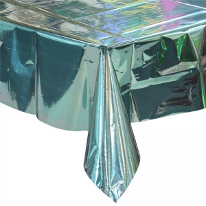 Metallic Lichtgroen Tafelkleed Kleurrijke folie Aangepaste tafelkleed Mat / Pad